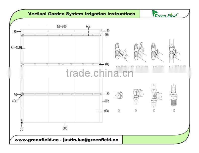 Green Field Vertical Garden Irrigation System