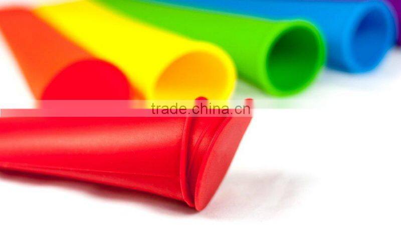 Popsicle Molds/Ice Pop Molds/Rainbow Colored Tubes with lids ice mold