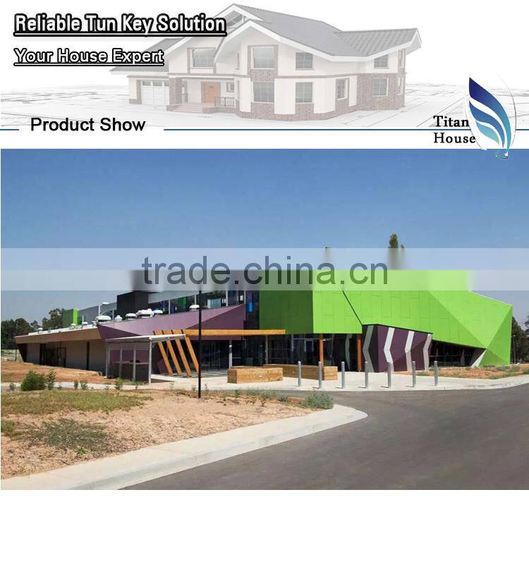 High Quality Light Steel Prefabricated Market Building Design