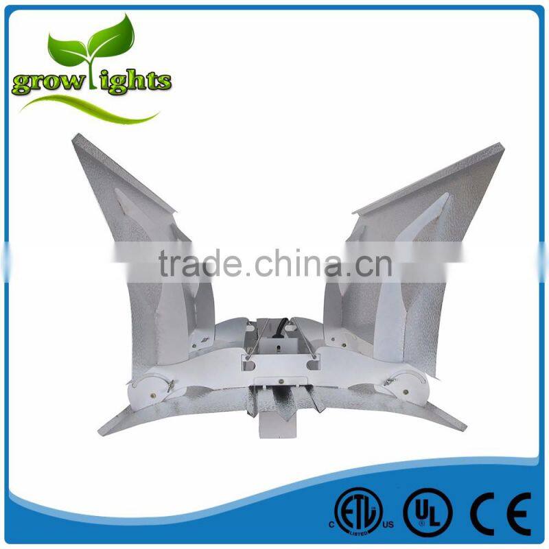 Hydroponics grow light glass tube lamp cover/ parabolic reflector/ hydroponics adjust a wing reflector