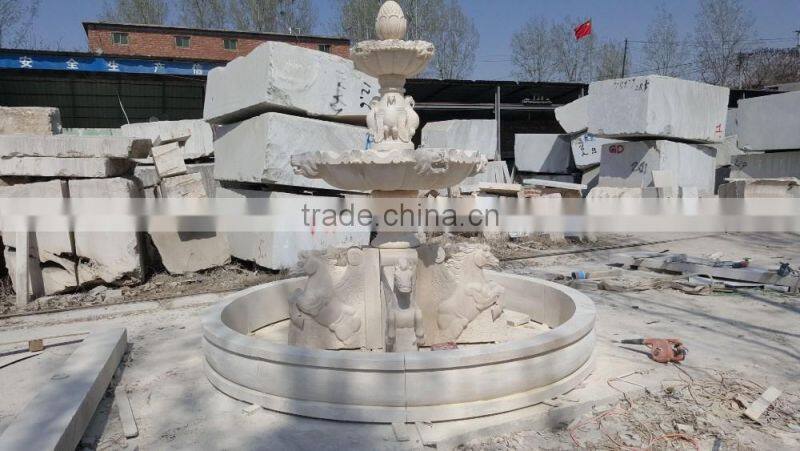 Best price beige marble fountain