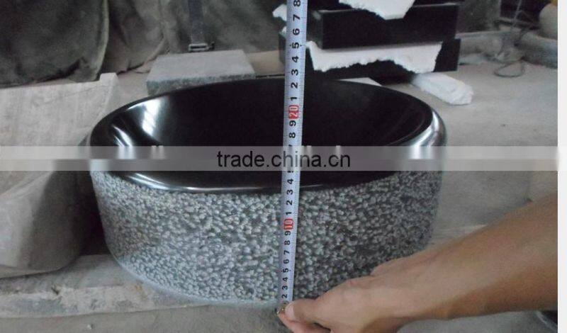 High Quality stone art pedestal basin