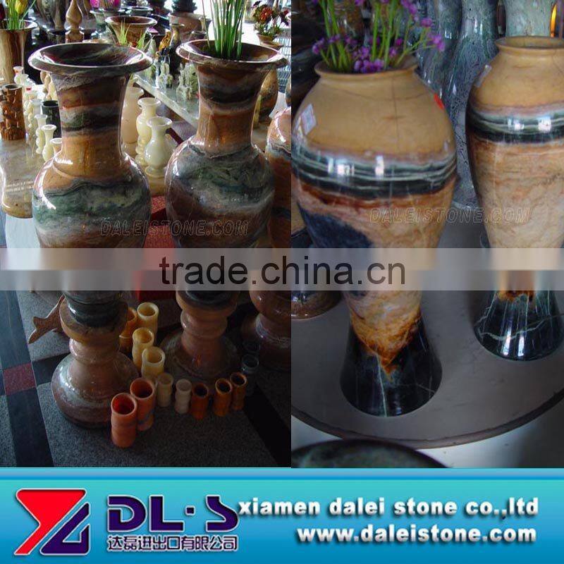 Natural stone flower vase