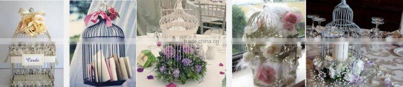 Wrought iron outdoor vintage bird cage