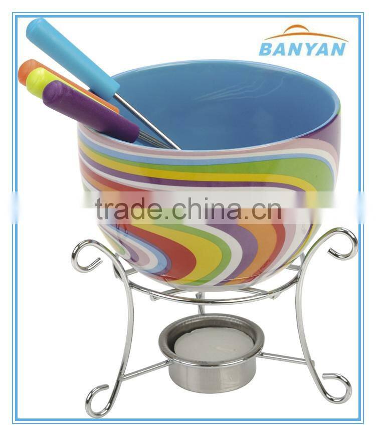 mini fondue set, stainless steel fondue set, ceramic fondue set, cheese fondue set,