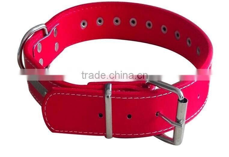 CY114 Wholesale PU Lady Dog Collar Comfort Leather Single Row Rivets Collar Alloy Spikes Gentle rivet Dog Collar