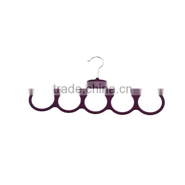 Hot selling velvet ring belt hanger