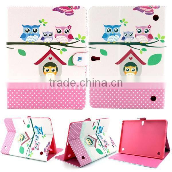 Hot selling Tablet case wallet flip leather case for Samsung T800, leather case