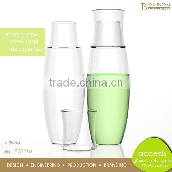 Heat Resistant Handcrafted Pyrex Water Glass Pitcher Wholesale