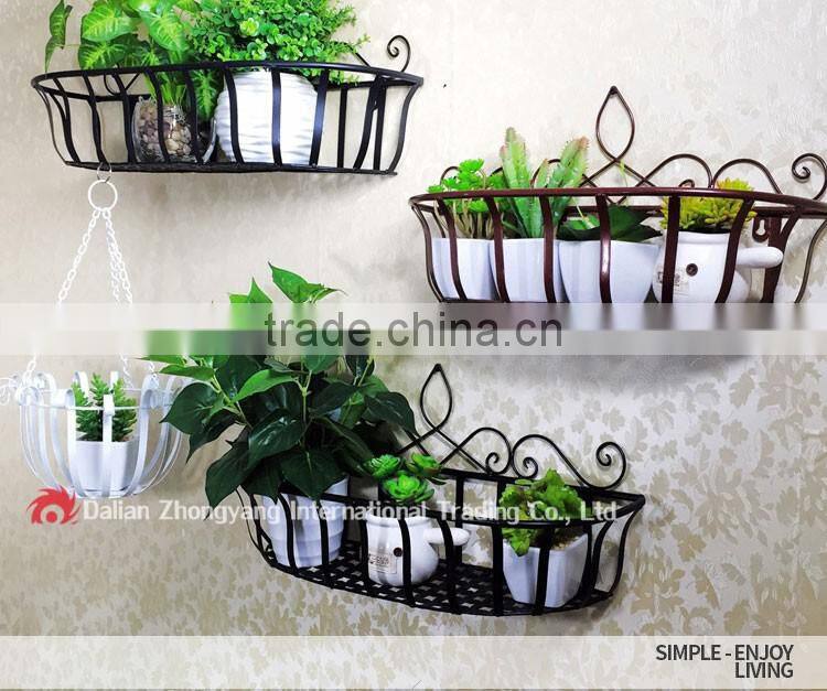 unique design Wall hanging indoor outdoor antioxidant metal plant stand