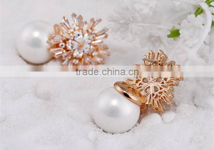 Wholesale Stock Small Order Fashion Women Competitive Pearl Earrings