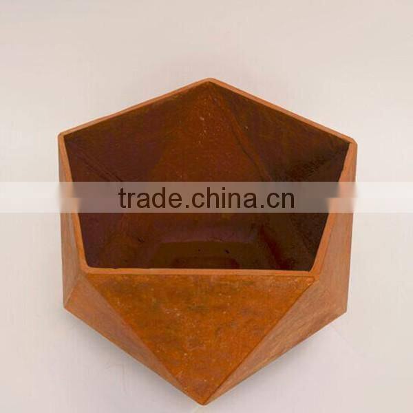FO-9C52 Corten Steel Flower pot/garden planter/outdoor decoration