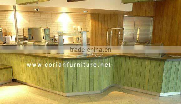Corian made coffee kiosk for mall
