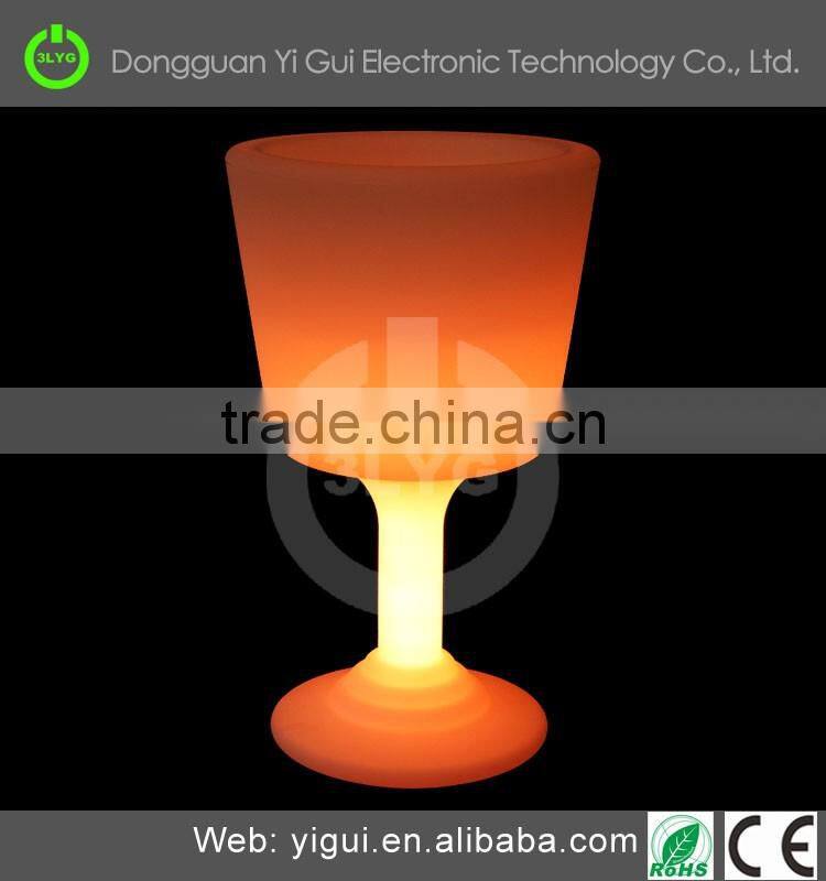 Plastic LED colorful wine/beer container big beer cup