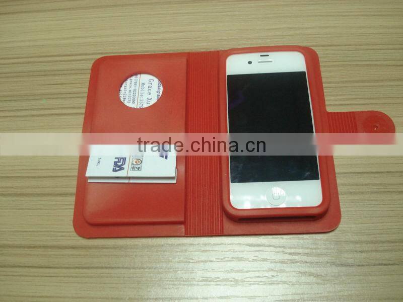 wholesale cheap mobile phone silicone case wallet