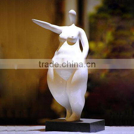Resin/Fiberglass Fat Lady Sculpture,Abstract Fat Lady Sculpture