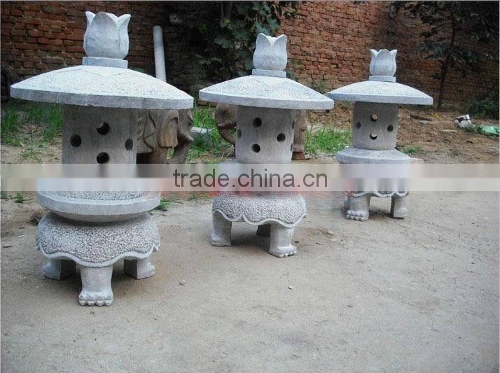 Handcarved natural stone artificial stone lantern