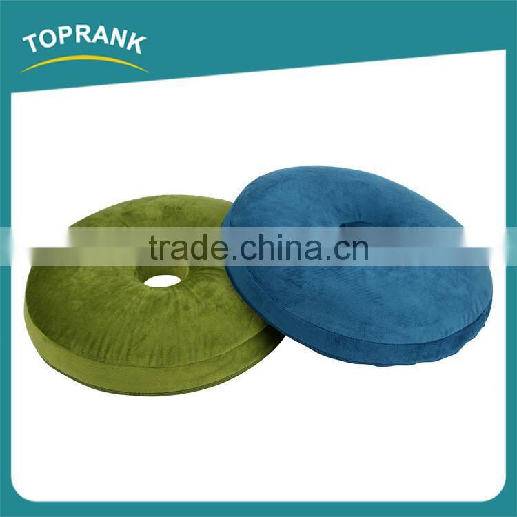 Hot selling office chair soft comfort slow rebound memory foam round seat cushion with holes