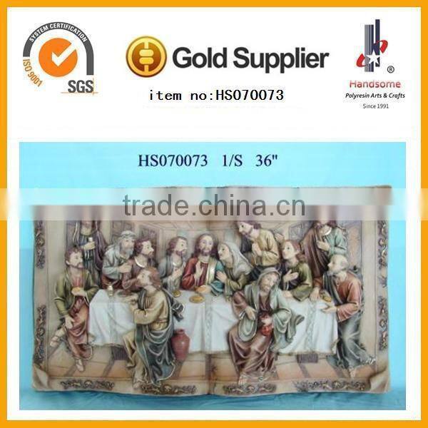 2014 Best quality hot selling customized Last Supper Jesus Souvenir sculpture