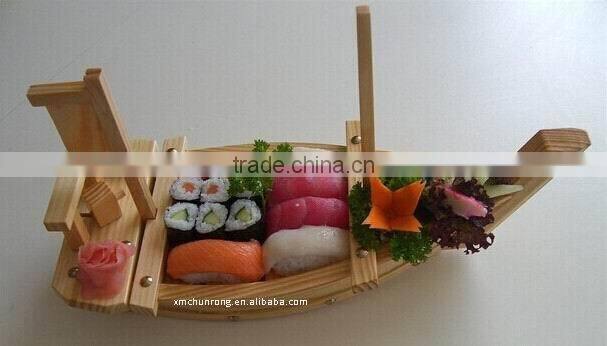 Natural disposable bamboo sushi boats With SGS
