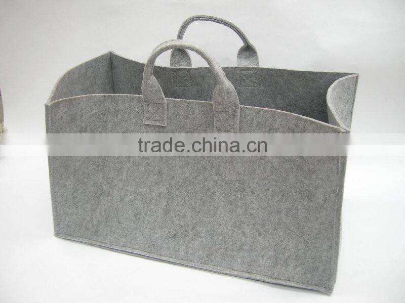 Cheap collapsible basket hot selling foldable felt storage cylinder felt storage basket