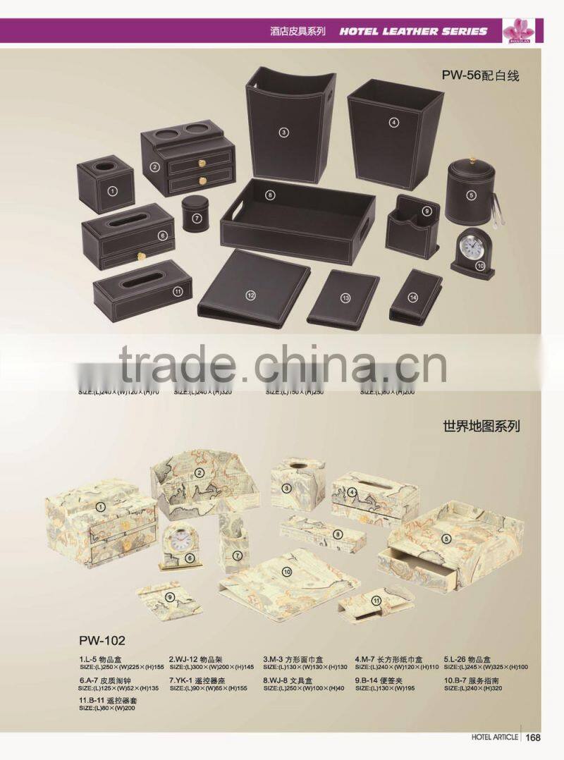 Black leather & rectangle tissue box manufacturer from China
