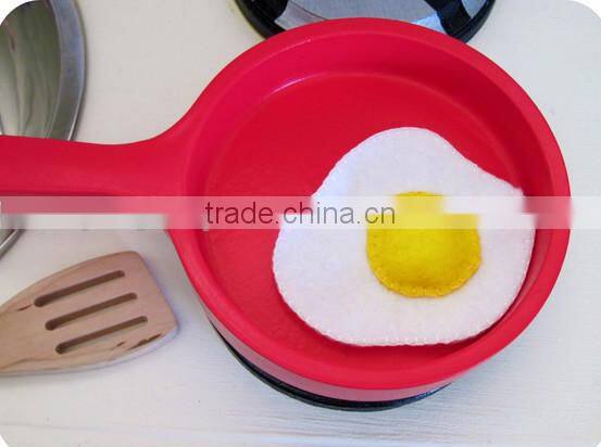 2017 hight quality party supply new products hot sale home decoration handmade promotion felt silicone fried egg made in China