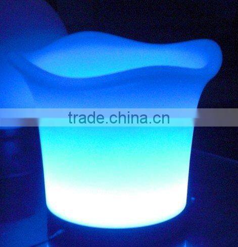 Plastic Colorful Recharge LED bar ice bucket
