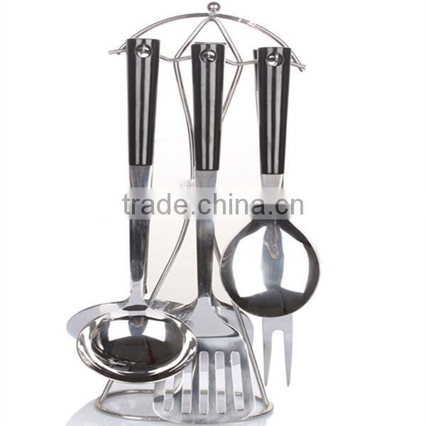 7pcs Stainless steel cookware set,S/S spatula-spoon-meat fork-rack set