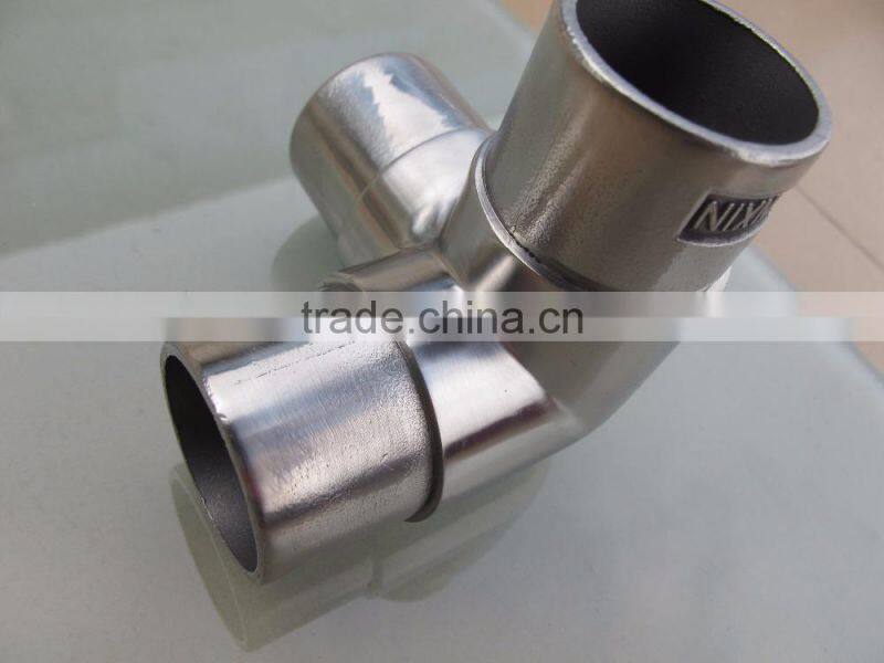 Stainless steel 3 way pipe connector