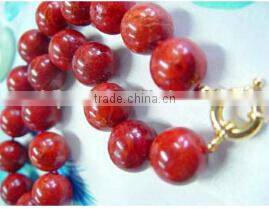 red pepper original coral beads necklace jewelry set