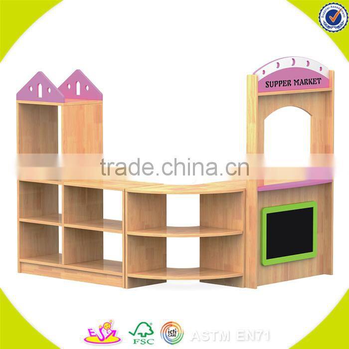 Wholesale inexpensive children toy storage shelf,wooden furniture cartoon style storage, kids storage furniture W08C209