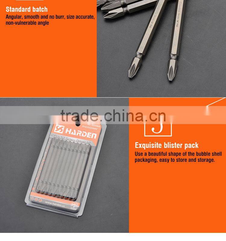 Professional PH2X65mm Hand Tool 10pcs S2 Screwdriver Bit Set