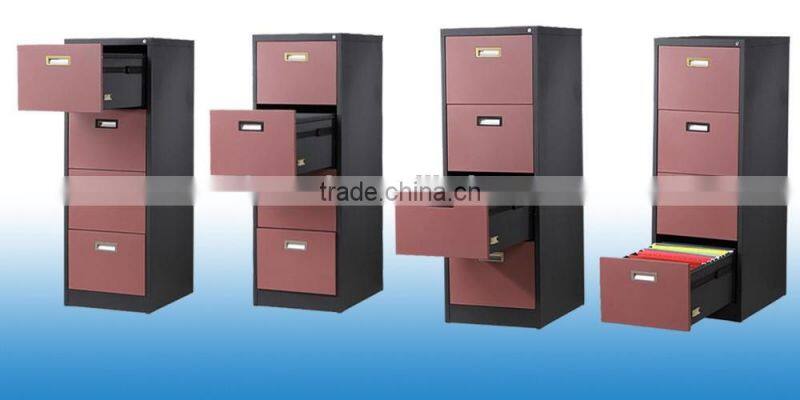 glossy white vertical steel 4 drawer file cabinet