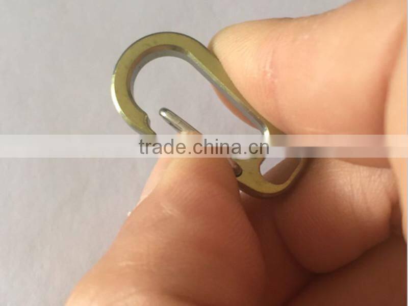 TK-1772 Titanium alloy Mini Quick Release Snap Hook Keychain Carabiner