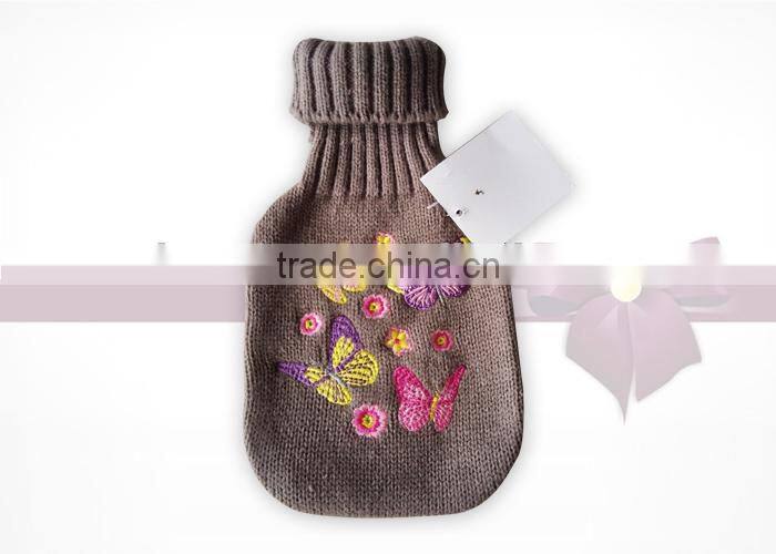 2000ml BS Approved Hot Water Bottle with Jacquard Knitted Cover
