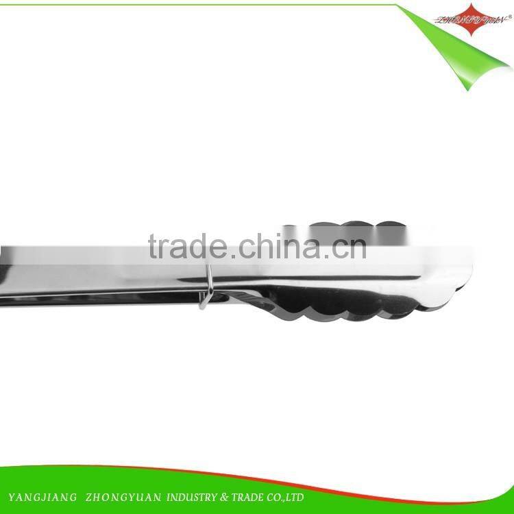 ZY-H1014 High Quality Kitchen Tongs Stainless Steel BBQ Tongs