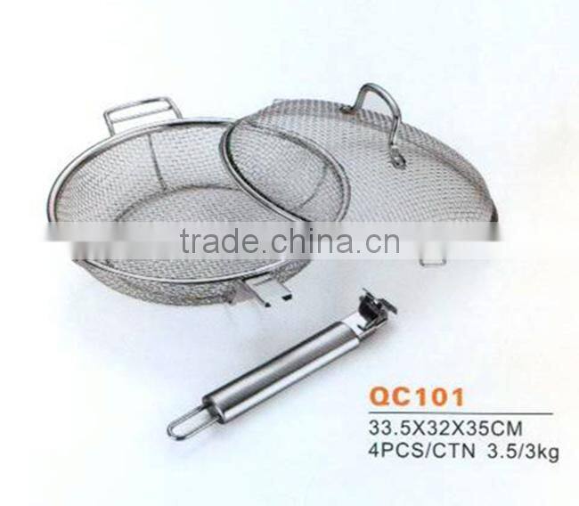 High quality kitchen mesh oil colander strainers