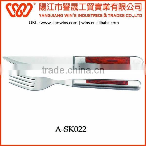 Professional Stainless Steel Steak Table Knife Fork Set