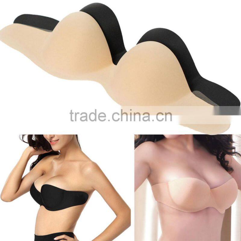 1pcs Sexy Stick On Gel Silicone Backless Bra Self Adhesive Strapless Bra Invisible Push Up Bra for Women Newest Size:A