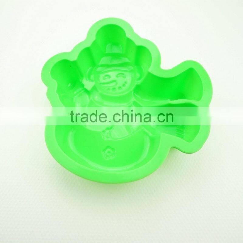 11171 Funny Snowman Shaped Silicone Cake Mold