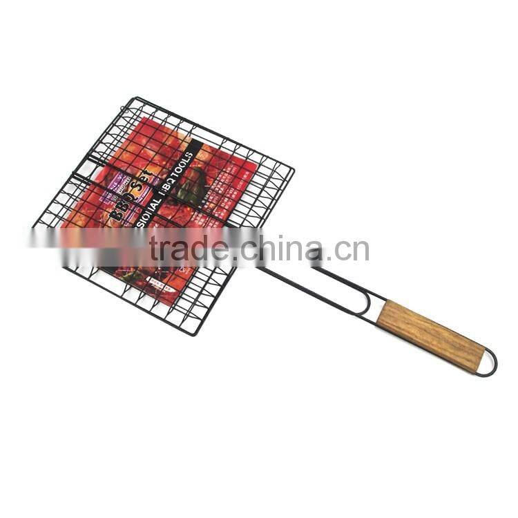 Non-stick BBQ grill crimped wire mesh