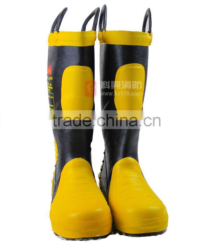 Factory direct sale 2015 New Design steel toe firefighter boots