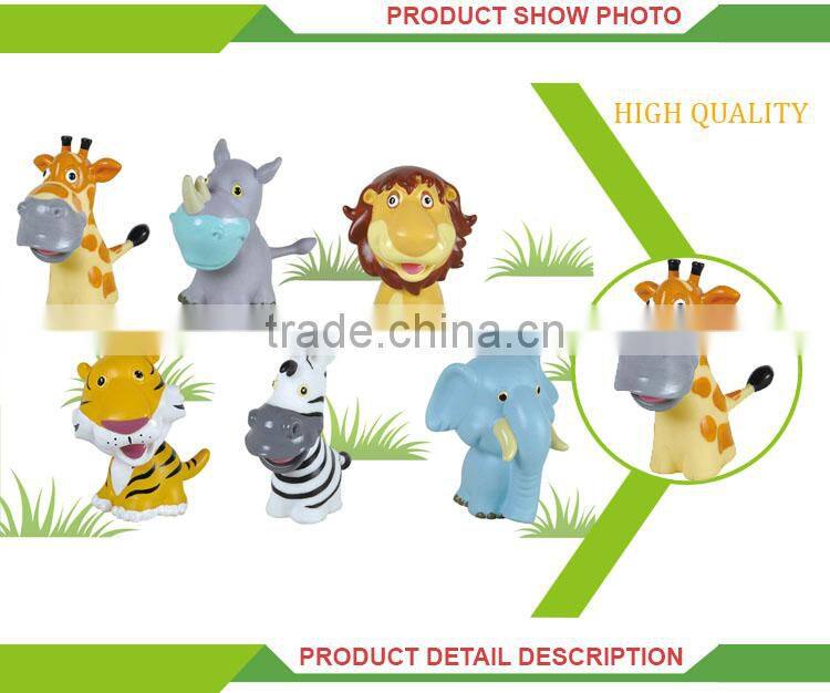 Hot selling kids educational set soft plastic forest animals toys