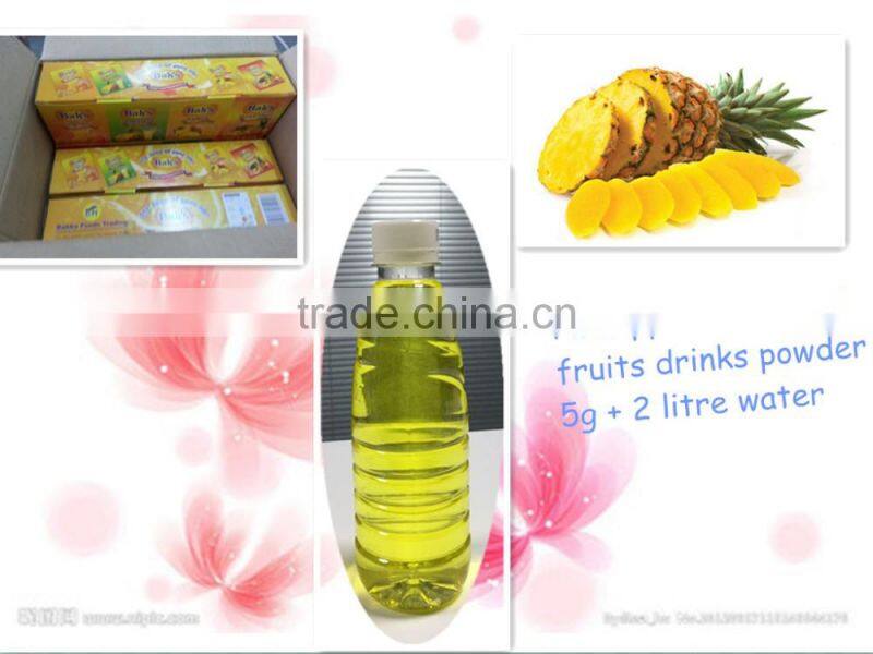concentration Assorted flavoured fruits drinks powder