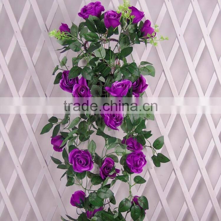 artificial rose flower vine for dec