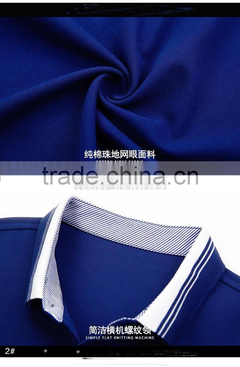 100% cotton pique custom polo shirt blank golf t-shirt short sleeve mens polo t shirt