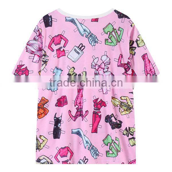 Fashion Casual short sleeve sublimation sport t shirt by custom design