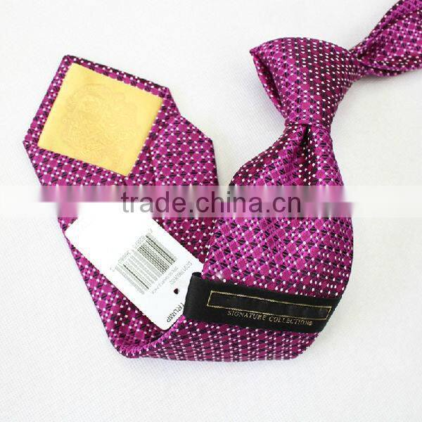 HD-T119 OEM New design men's 100% natural silk woven male neck tie