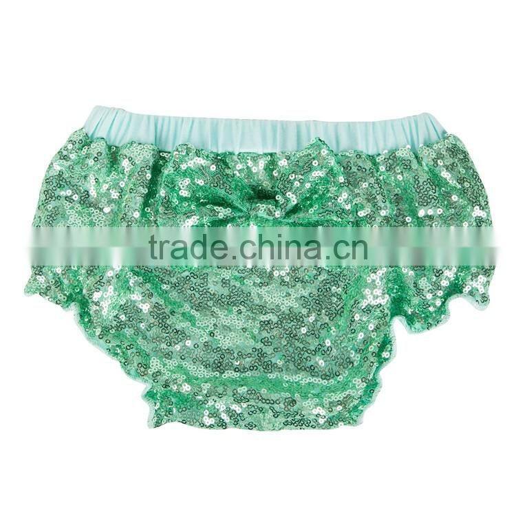 2016 manfactory boutique baby sequin bloomer with bow